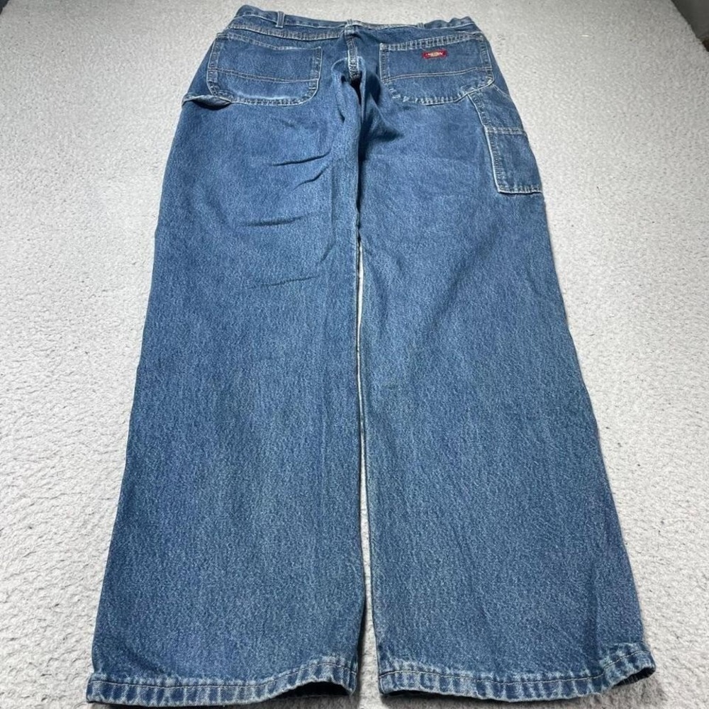 dickies carpenter denim dark blue size 34x34 jeans pants grunge y2k workwear